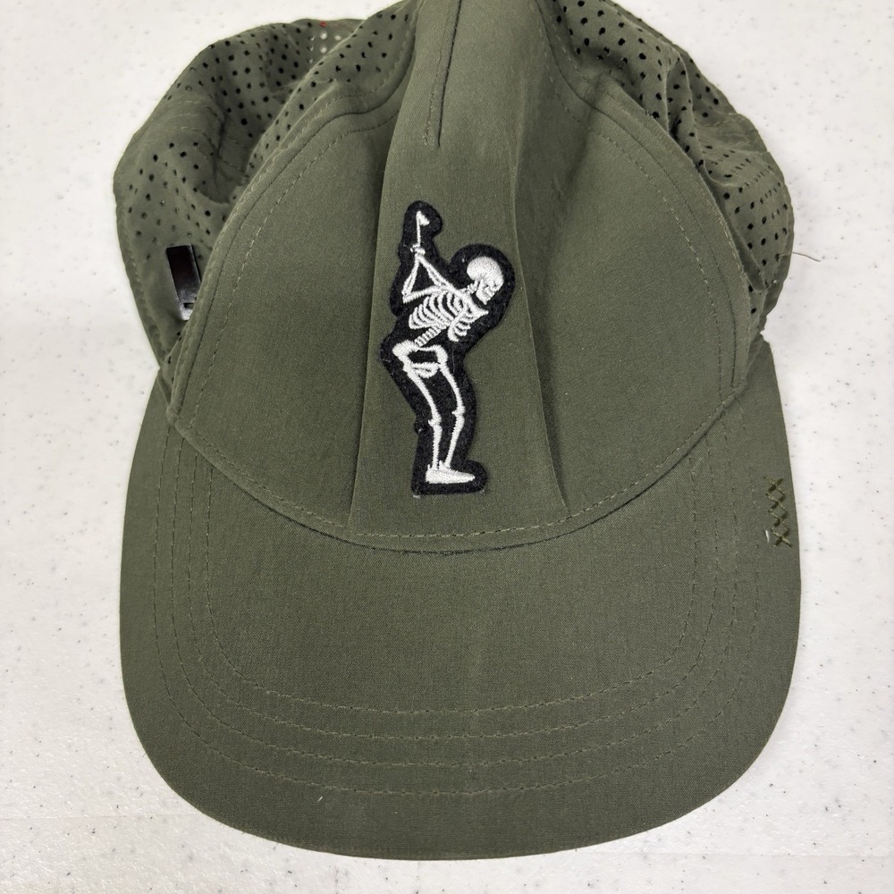 TRUE Linkswear‎ Golf Cap Hat Skeleton Dead Golfer Logo Green Performance